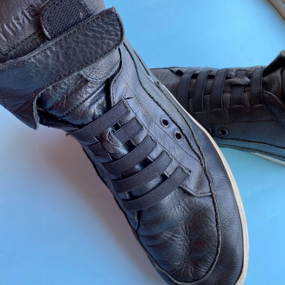 TIME leather hightops